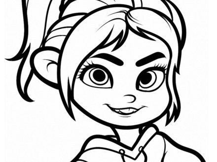440x330 Vanellope Von Schweetz Coloring Pages