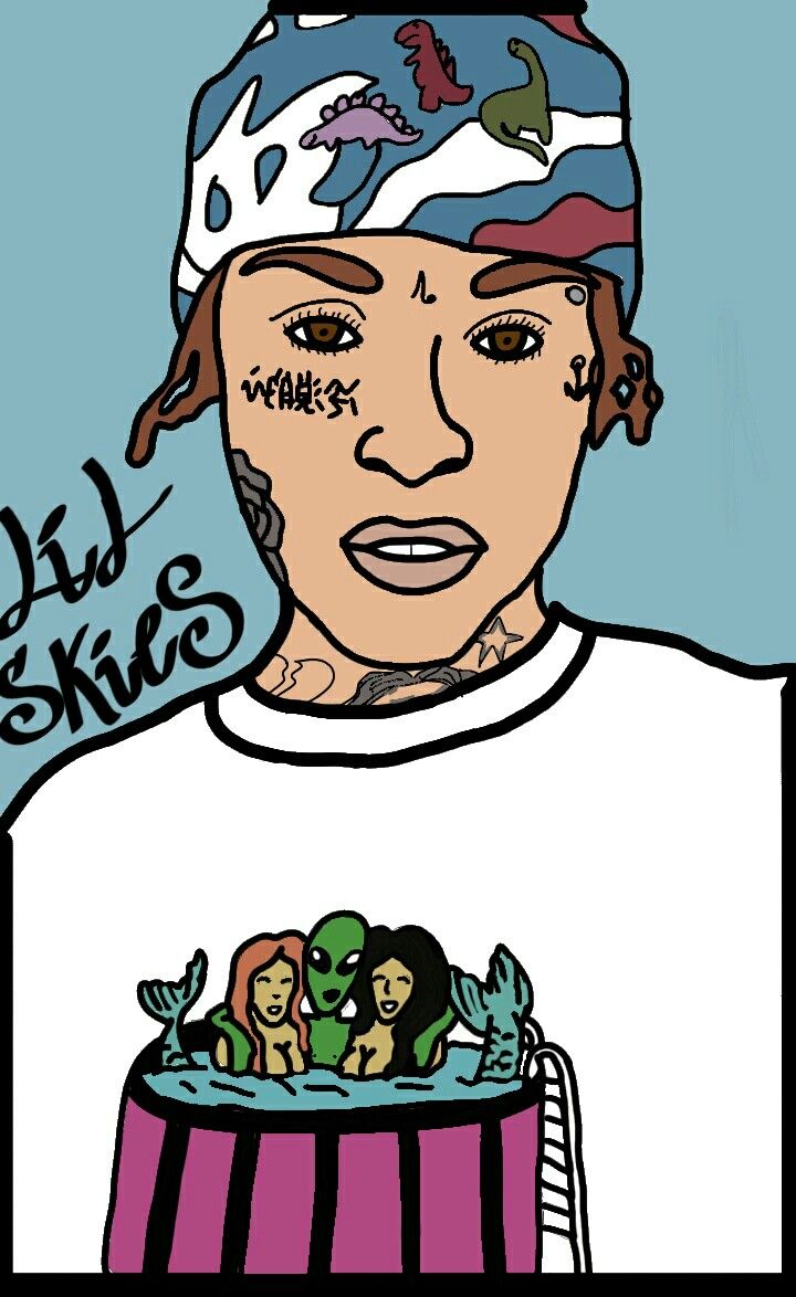 720x1174 Lil Skies Follow On Instagram Tentacion Drawing Sk Rap Drawing