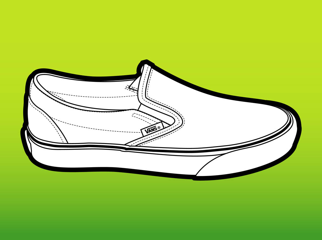 1024x765 Vans Shoe Vector Art Graphics