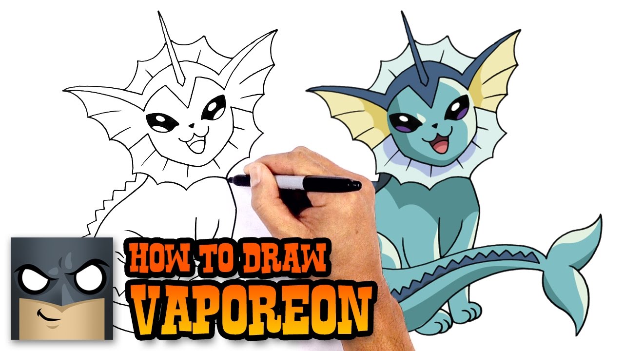 1280x720 How To Draw Vaporeon Pokemon