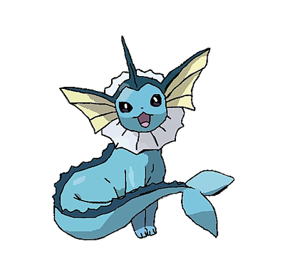 400x357 Vaporeon Drawing