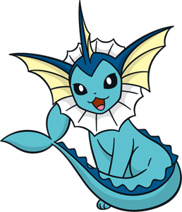 258x300 Collection Of Free Pokemon Vector Vaporeon Download On Ui Ex