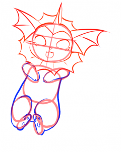 240x302 How To Draw Vaporeon From Pokemon Step Pokemon Drawings