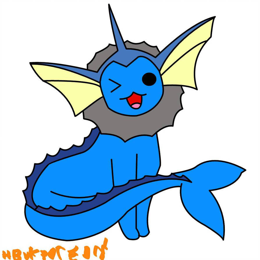 894x894 Vaporeon Drawing