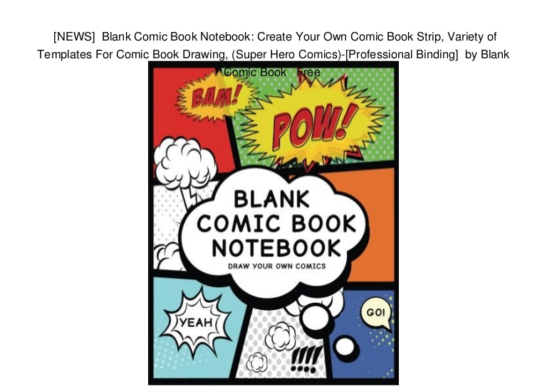 768x543 news blank comic book notebook create your own comic book