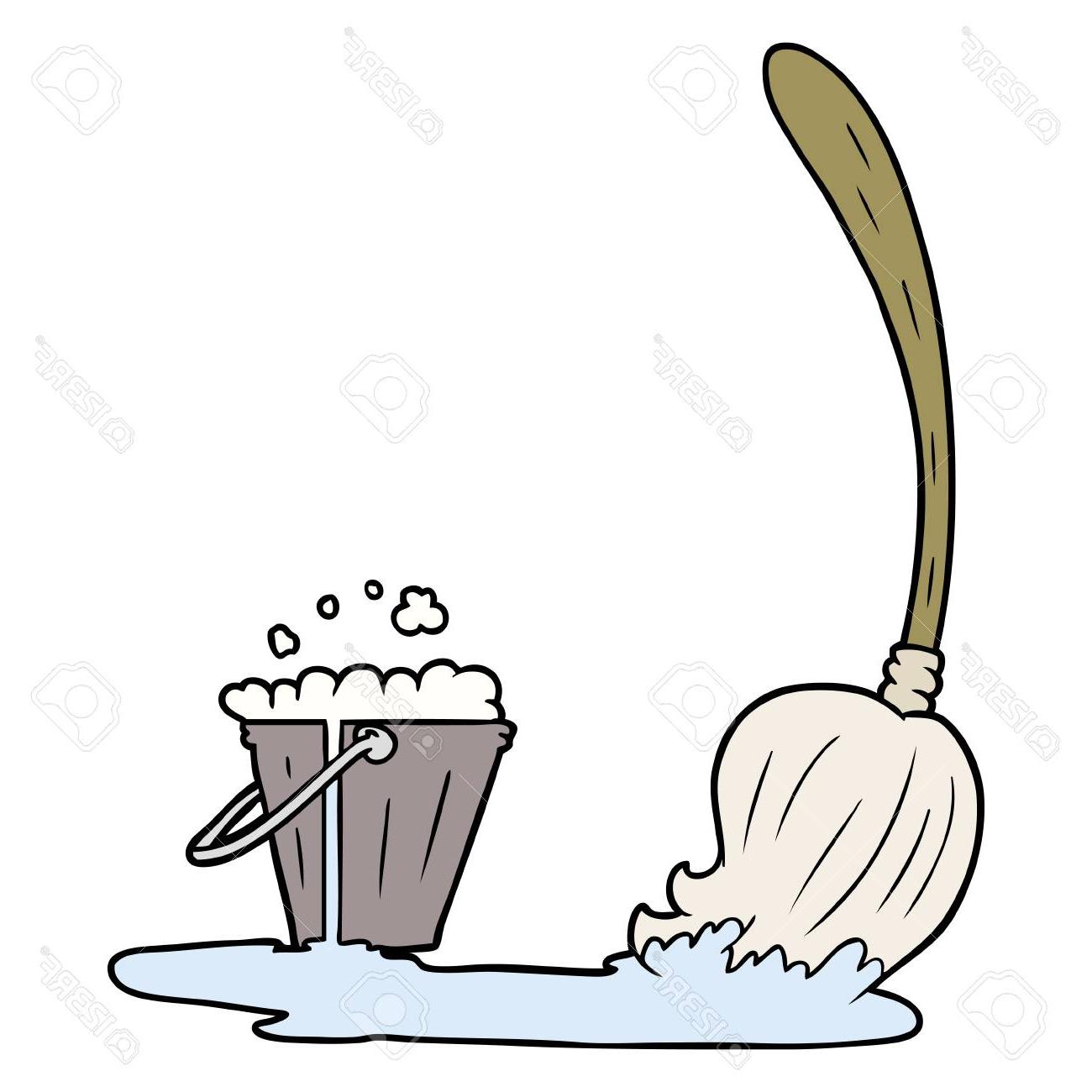 1300x1300 Unique Mop Drawing Vector Drawing Free Vector Art, Images