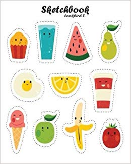 260x325 Sketchbook Funny Variety Of Food Stickers Pages