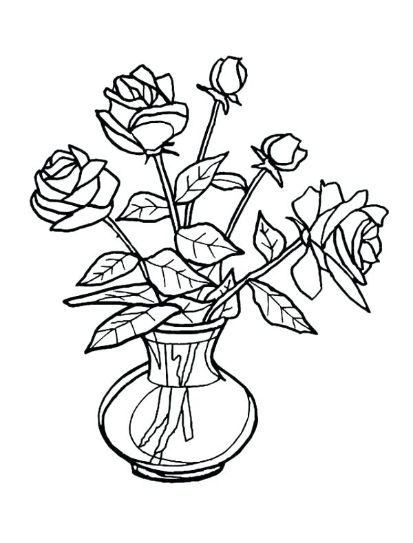 600x789 Flower Vases Drawing Flower Vase Drawing Competition