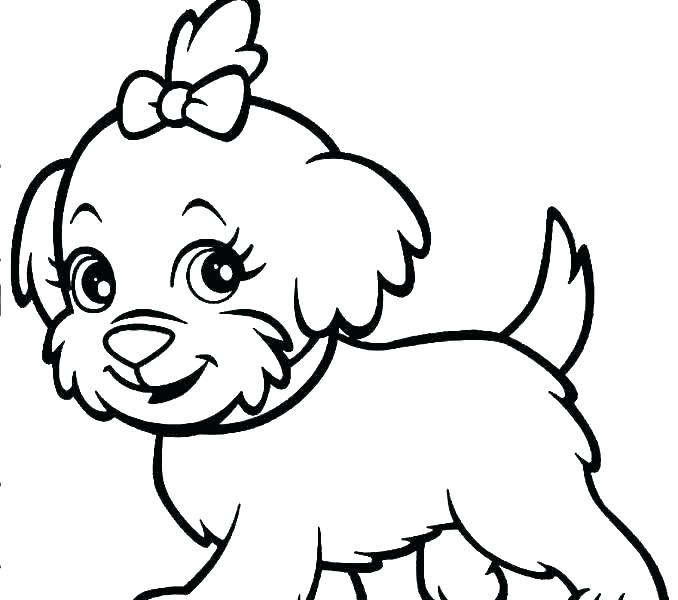 678x600 Dog Coloring Pages For Preschoolers Immediately Colouring Free
