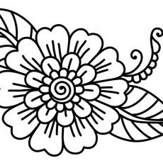 230x230 Strikingly Inpiration Flower For Coloring How To Draw Pages Kids