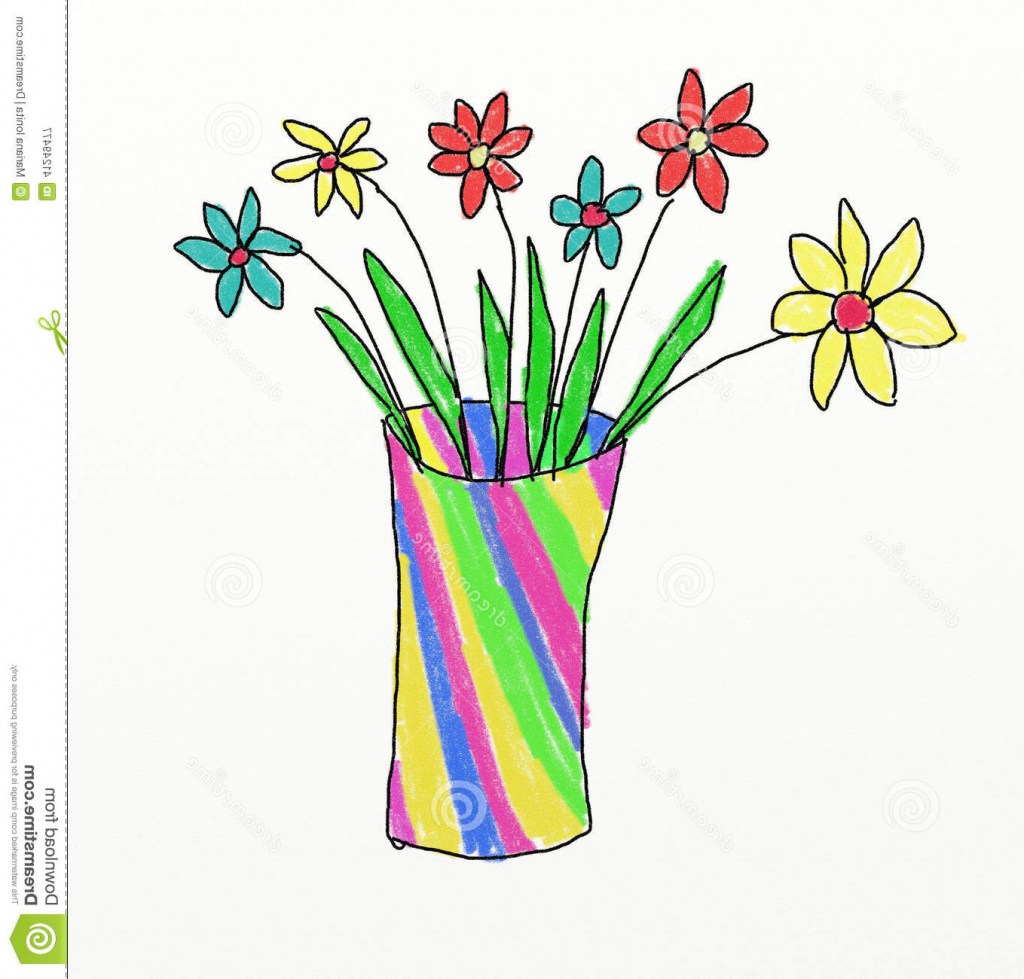 1024x979 Vase Drawing For Kids