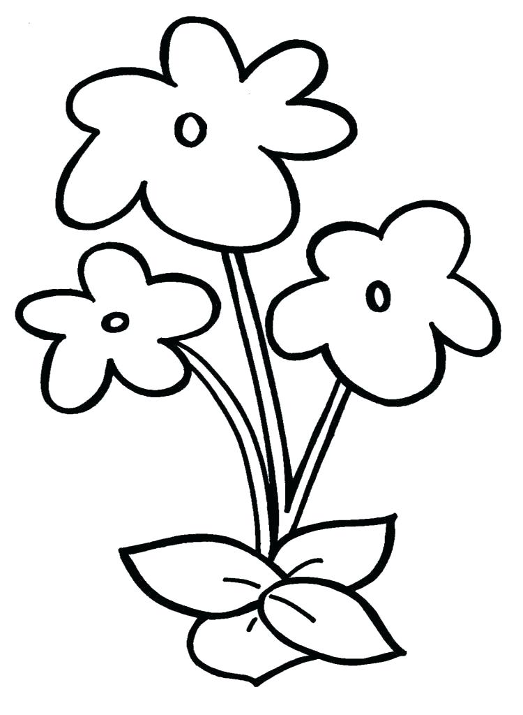 750x1024 Kids Drawings Of Flowers