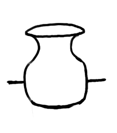 240x273 Line Art Of A Vase