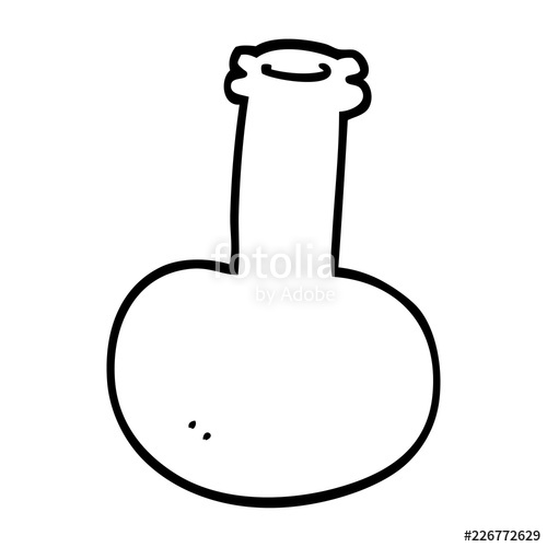 500x500 Line Drawing Cartoon Red Vase Stock Image And Royalty Free Vector
