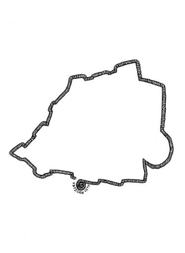 375x512 Vatican City Drawing
