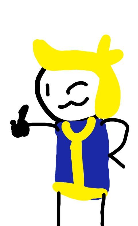 480x782 I Tried Drawing Vault Boy On My Phone Fallout Amino