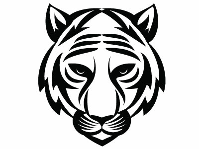 400x300 Ttiger Vector Art