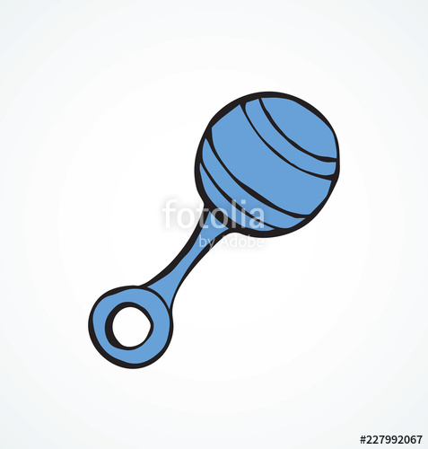 477x500 Rattle Vector Drawing Stock Image And Royalty Free Vector