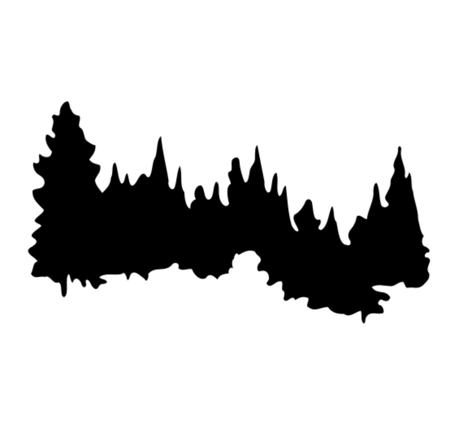 1600x1497 Hd Forest Tree Line Vector Drawing Free Vector Art, Images