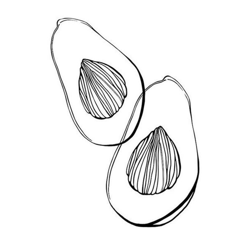 794x794 Vegan Art Kitchen Decor Instant Download Avocado Etsy