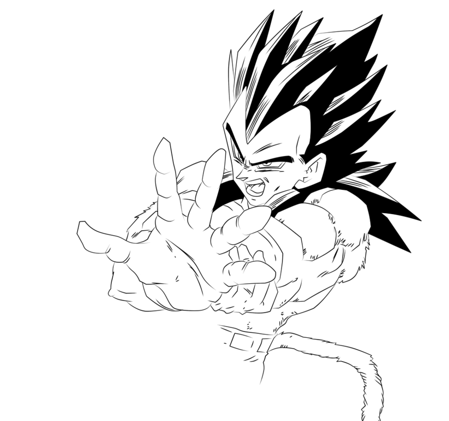 924x865 Vegeta Drawing For Free Download