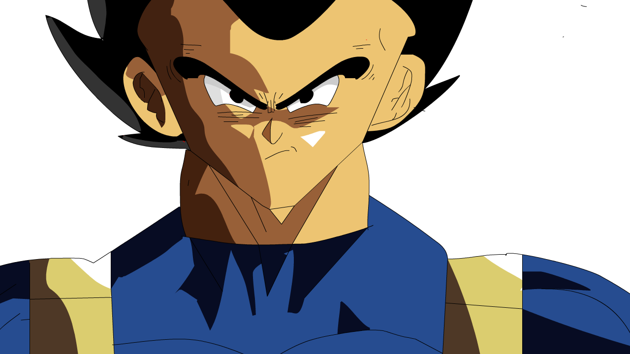 1280x720 Vegeta Drawing