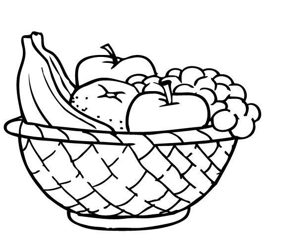 Vegetable Basket Drawing | Free download on ClipArtMag