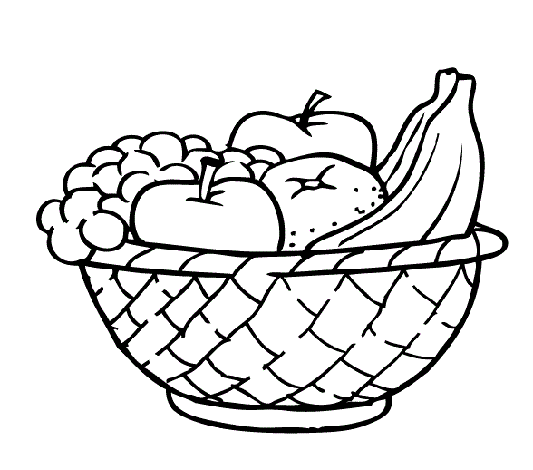 588x518 bowl of fruit speech therapy fruit basket drawing, fruit