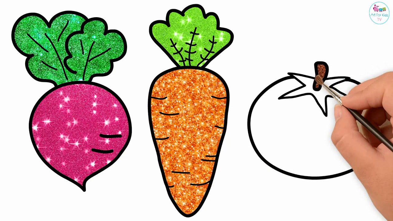 1280x720 How To Draw Vegetables For Baby