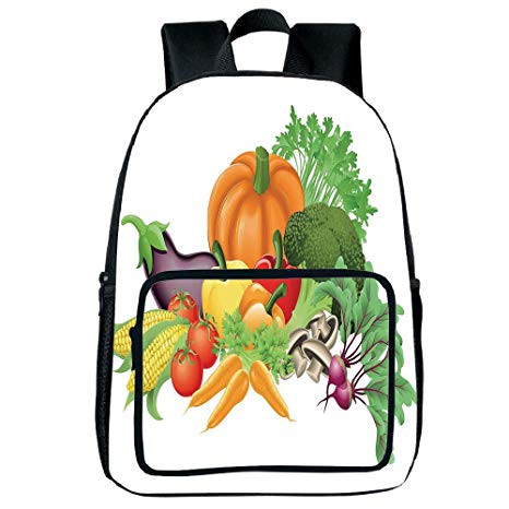 466x466 Customizable Square Front Bag Backpack,harvest,cartoon