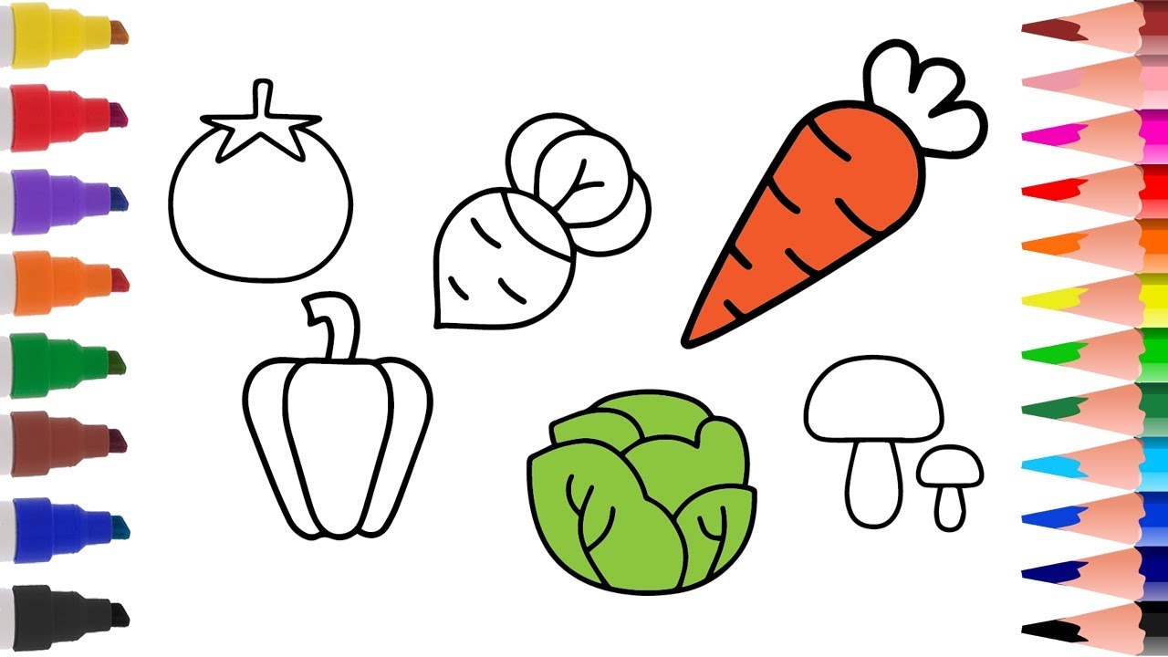 Vegetables Drawing | Free download on ClipArtMag