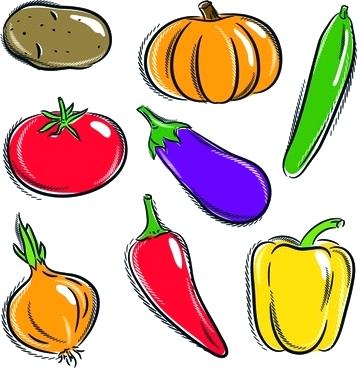 358x368 Drawing Of Vegetables For Kids Sorts Of Hand Drawing Vegetables