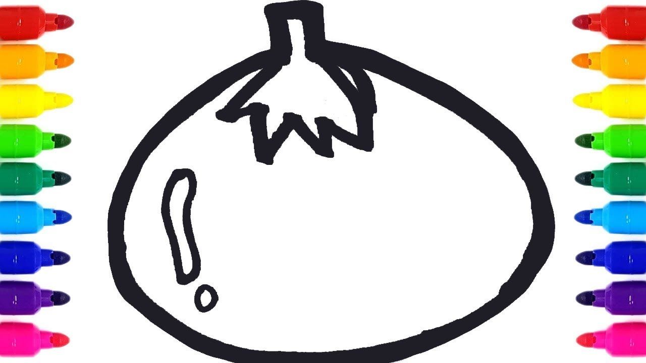 1280x720 Vegetables Coloring And Drawing Learn Coloring Pages For Kids