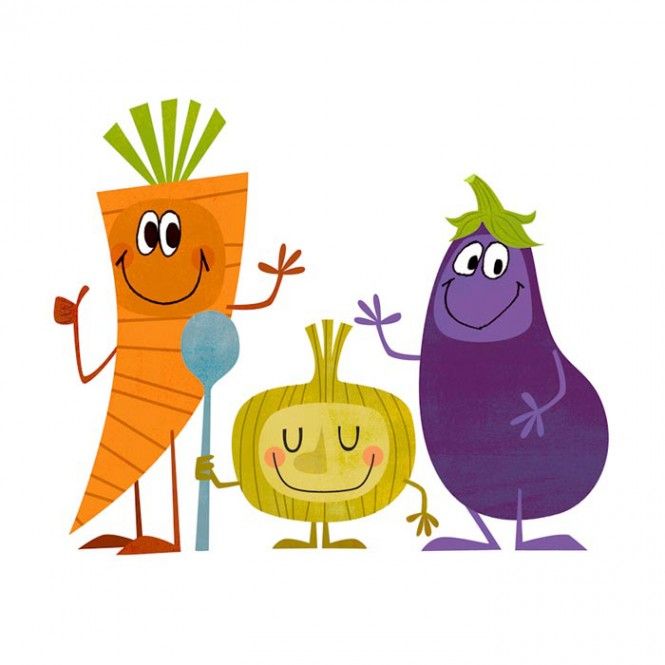 665x665 Michael Robertson In Illustration Vegetable Illustration