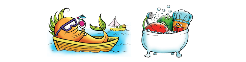 800x204 Veggie Drawings! Mirmade