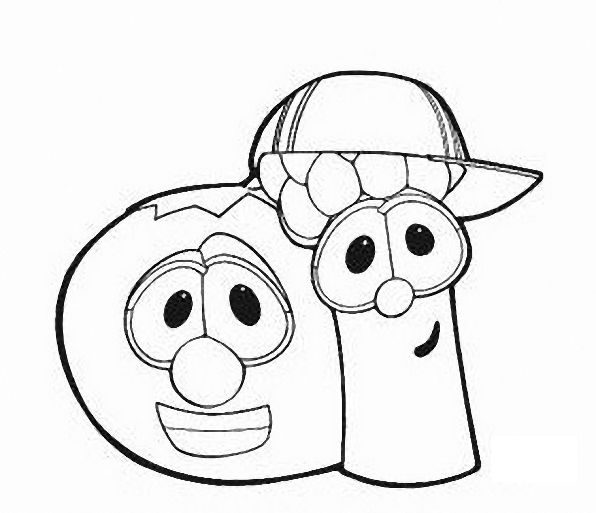 1200x1033 Images For Gt Veggietales Characters Coloring Pages Veggie Tales