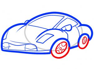 302x220 How To Draw How To Draw A Ferrari For Kids