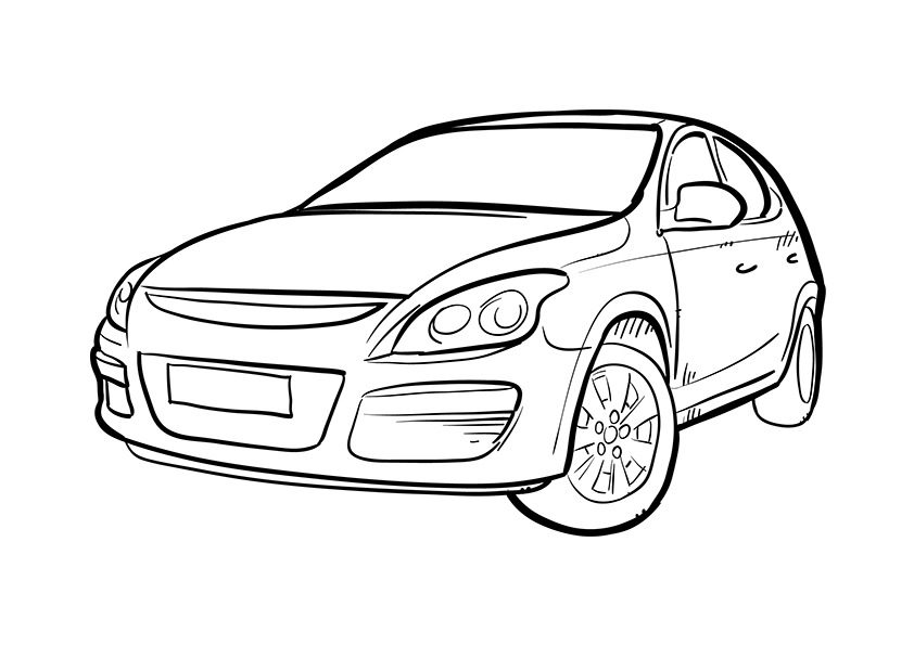 842x595 Free Printable Car Coloring Pages For Kids