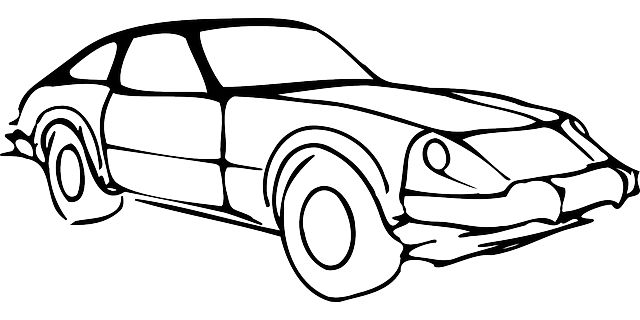 640x320 Black, Outline, Drawing, Silhouette, Car, White Clipart Idea
