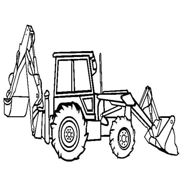 600x612 Excavator Drawing Construction Vehicle For Free Download
