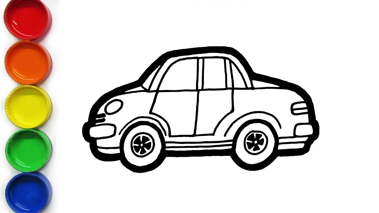 1280x720 Vehicles Drawing Coloring For Kids