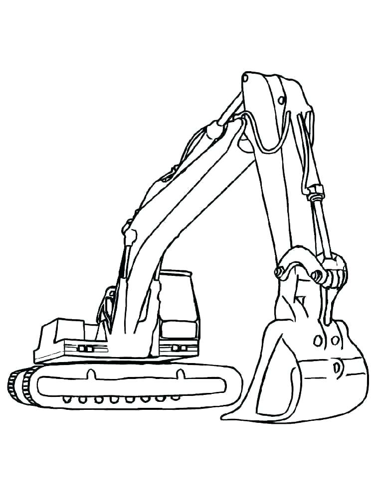 750x1000 Construction Vehicle Coloring Pages