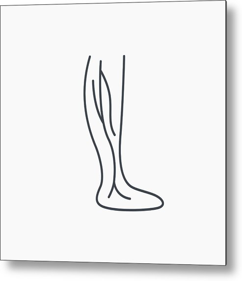493x572 Phlebology Icon Leg Veins Sign Metal Print
