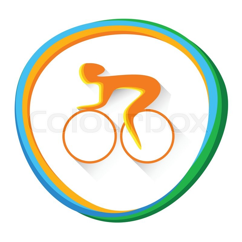 800x800 Cycling Track Sportsman Sport Stock Vector Colourbox