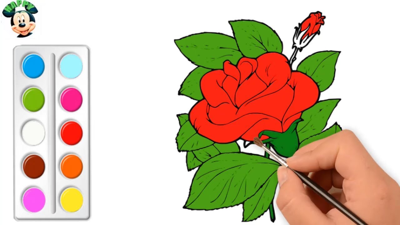 1280x720 Drawing Velvet Roses