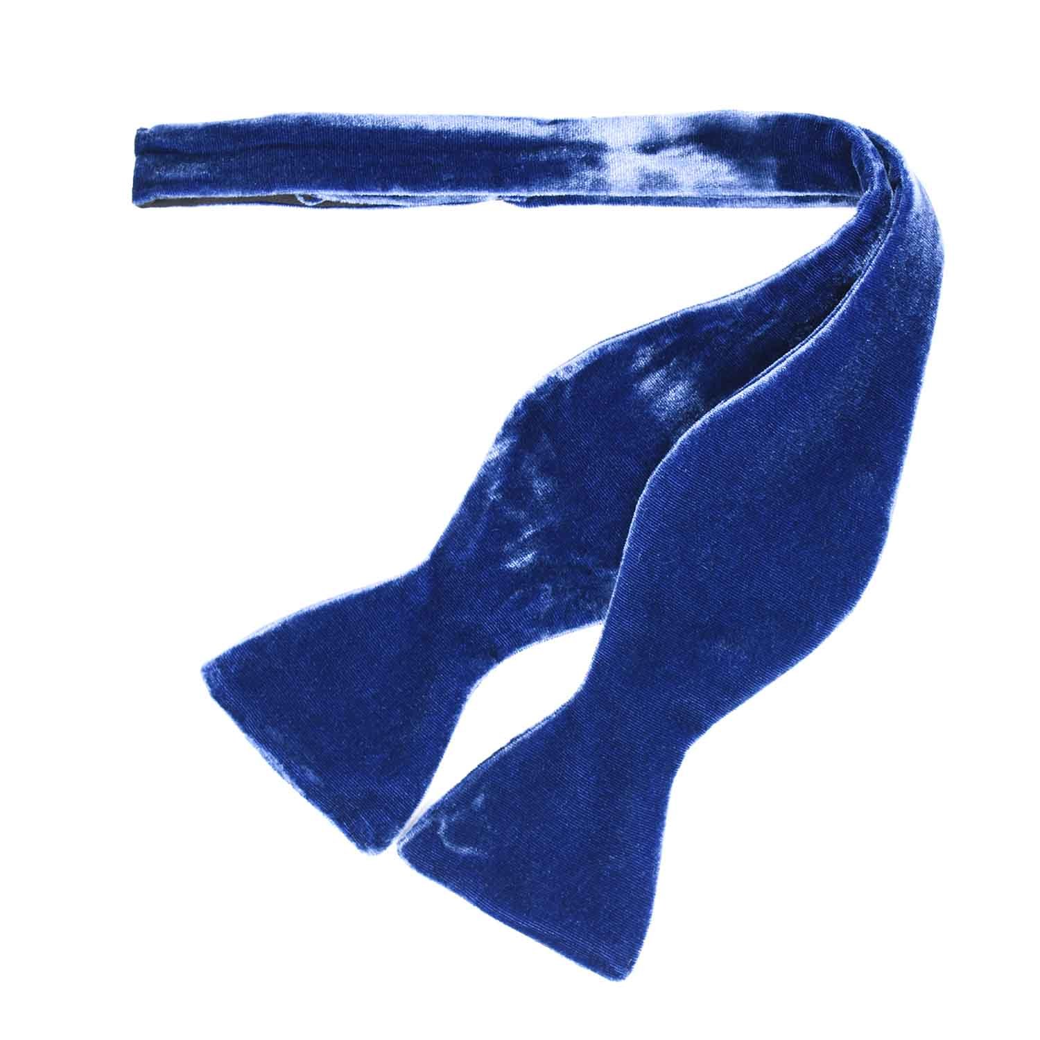 1500x1500 Royal Blue Velvet Bow Tie Fine Silk