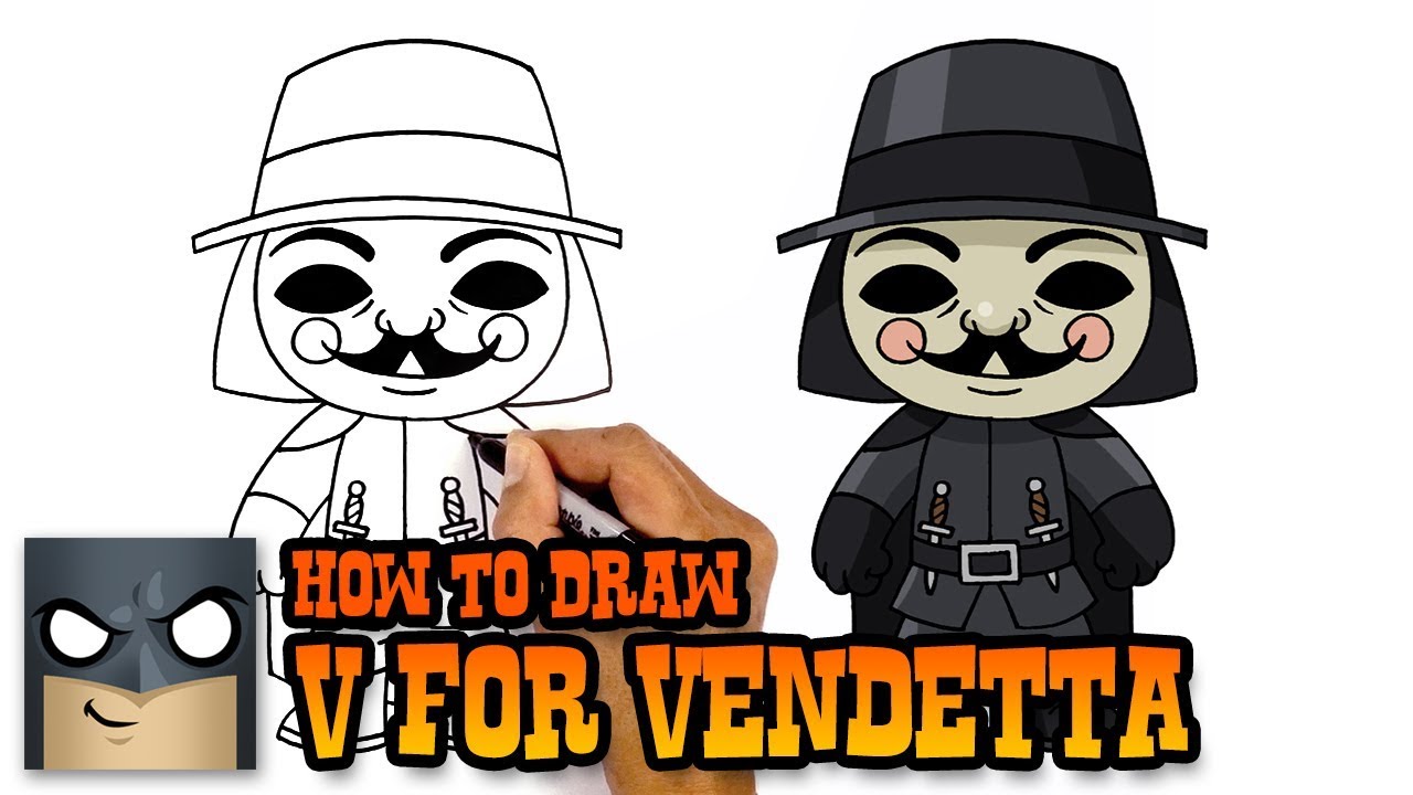 1280x720 How To Draw V For Vendetta Awesome Step