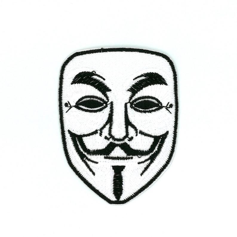 794x794 V For Vendetta Mask Patch Mask Patch Iron On Patches Etsy