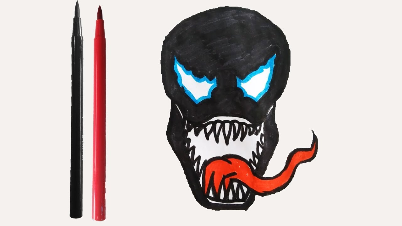 1280x720 How To Draw The Venom Character