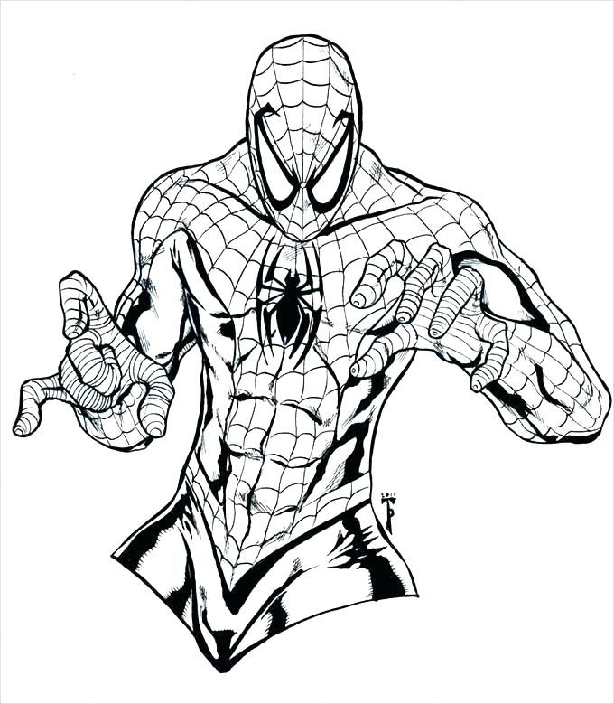 680x779 Spiderman Drawings For Kids